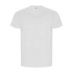 Men’s 100% organic cotton t-shirt, 160 g/m², Roly white colour
