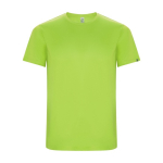 Men’s technical t-shirt with 50% recycled polyester, 135 g/m², Roly neon green colour