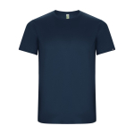 Children’s technical t-shirt with 50% recycled polyester, 135 g/m², Roly navy-blue colour