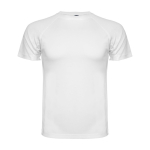 Men’s pique-knit technical polyester t-shirt, 150 g/m², Roly white colour