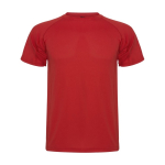 Children’s pique-knit technical polyester t-shirt, 150 g/m², Roly red colour