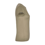 Women’s pique-knit technical polyester t-shirt, 150 g/m², Roly taupe colour