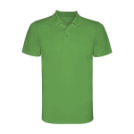 Children’s pique-knit technical polyester polo shirt, 150 g/m², Roly apple green colour