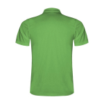 Children’s pique-knit technical polyester polo shirt, 150 g/m², Roly apple green colour
