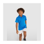 Children’s pique-knit technical polyester polo shirt, 150 g/m², Roly neon yellow colour