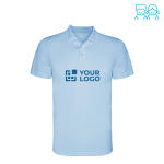Children’s pique-knit technical polyester polo shirt, 150 g/m², Roly
