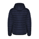 Women’s padded polyester jacket with hood, 290 g/m², Roly navy-blue colour