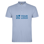 Men’s short-sleeve piqué-knit cotton polo shirt, 200 g/m², Roly main view