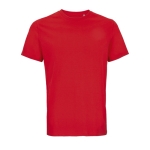 Unisex 100% organic cotton t-shirt, 175 g/m2, SOL'S Legend red colour