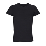 Unisex crew-neck cotton T-shirt, 150 g/m2, SOL'S Crusader black colour third view