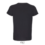 Unisex crew-neck cotton T-shirt, 150 g/m2, SOL'S Crusader black colour rear view