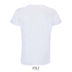 Unisex crew-neck cotton T-shirt, 150 g/m2, SOL'S Crusader white colour rear view
