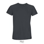 Unisex crew-neck cotton T-shirt, 150 g/m2, SOL'S Crusader dark grey colour