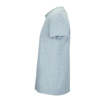 Unisex crew-neck cotton T-shirt, 150 g/m2, SOL'S Crusader marbled grey colour side view