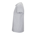 Unisex crew-neck cotton T-shirt, 150 g/m2, SOL'S Crusader marbled grey colour side view