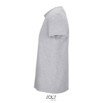 Unisex crew-neck cotton T-shirt, 150 g/m2, SOL'S Crusader marbled grey colour side view