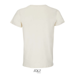 Unisex crew-neck cotton T-shirt, 150 g/m2, SOL'S Crusader natural colour rear view