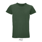 Unisex crew-neck cotton T-shirt, 150 g/m2, SOL'S Crusader dark green colour ambient view