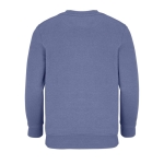 Children's sweater, recycled cotton, 280 g/m2, SOL'S Columbia blue colour rear view
