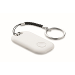 Wireless pocket tracker with carabiner white colour third view