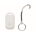 Wireless pocket tracker with carabiner white colour fifth view