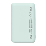 Rectangular power bank made from recycled ABS, 5,000 mAh