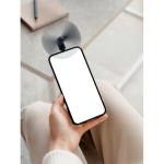 Portable phone fan with USB-C port connection black colour