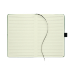 Synthetic leather notebook, hard cover, mobile pocket, A5 lined pages