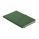 Synthetic leather notebook, hard cover, mobile pocket, A5 lined pages