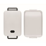 Large recycled PP lunchbox with airtight lid, 2.2L white colour fifth view