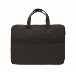 Classic laptop bag in recycled polyester, 15” black colour seventh view
