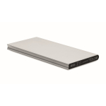 External aluminium battery charger, with colours, 8,000mAh matt silver colour second view