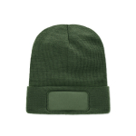 Unisex RPET polyester beanie with patch