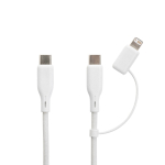 Charging set for phones and other devices with case black colour