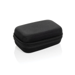 3-piece charging set in recycled plastic with power bank, 5,000 mAh black colour