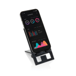 Flat mobile stand in recycled plastic black colour