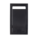 Flat mobile stand in recycled plastic black colour