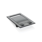 Flat mobile stand in recycled plastic black colour