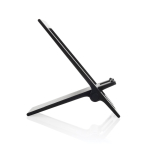 Flat mobile stand in recycled plastic black colour