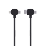 Tangle-free magnetic charging cable, 120 cm, 4 ports black colour