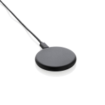 3-in-1 magnetic wireless charger in recycled plastic and bamboo black colour