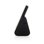 Recycled plastic wireless charger with 3-in-1 charging stand black colour