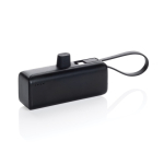 Power bank with lightning connector and multiple ports, 3,000 mAh black colour