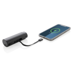 Removable portable power bank, ideal for battery recycling, 5,000 mAh black colour