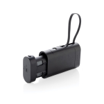 Removable portable power bank, ideal for battery recycling, 10,000 mAh black colour