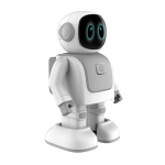 Dancing robot with mobile connection and built-in speaker white colour