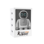 Dancing robot with mobile connection and built-in speaker white colour