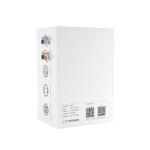 Dancing robot with mobile connection and built-in speaker white colour