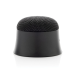 Magnetic speaker in recycled plastic that doubles as phone stand black colour