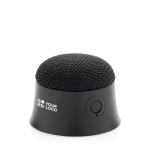Magnetic speaker in recycled plastic that doubles as phone stand black colour